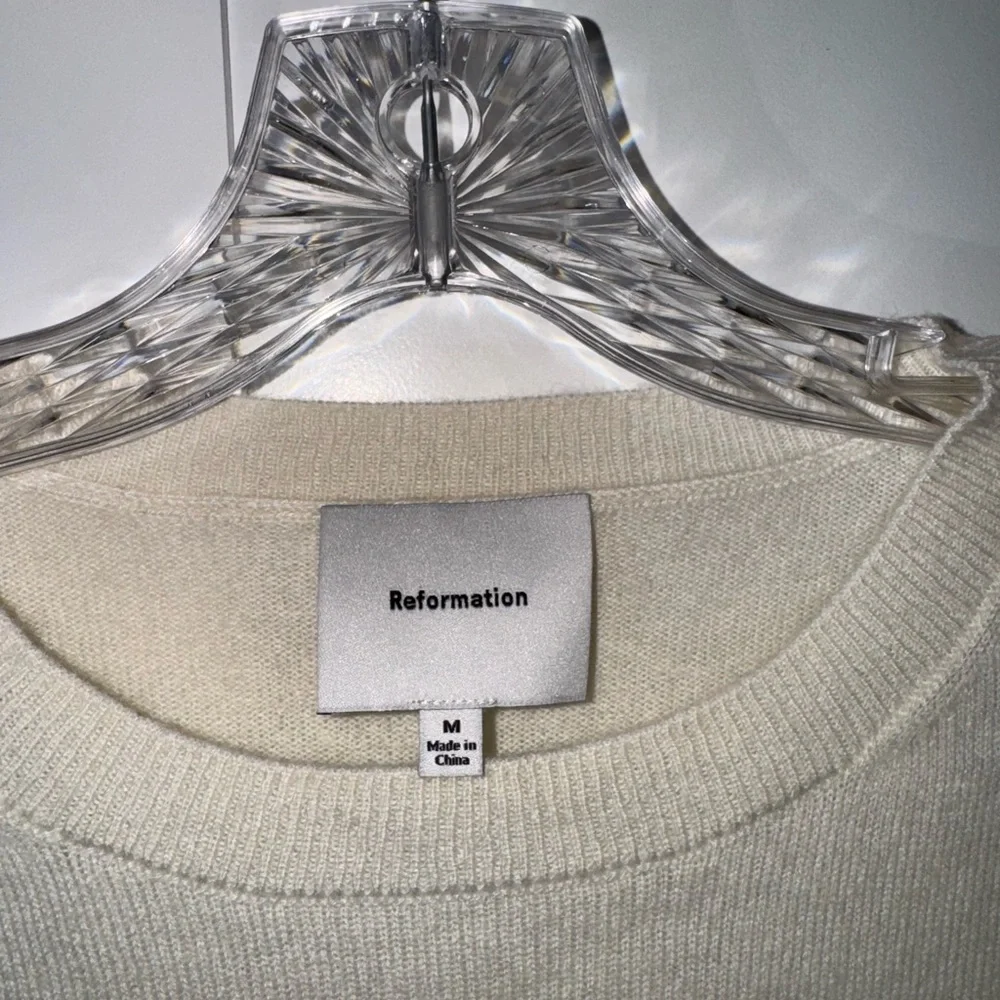 Reformation Lian Crewneck Cashmere Sweater - Picture 3 of 3